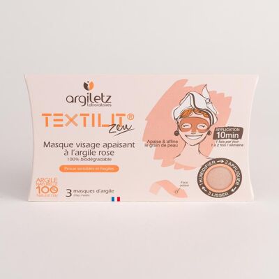 Maschera viso all'argilla rosa