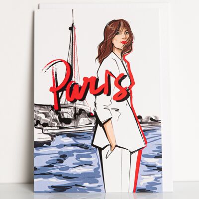 tarjeta de felicitación de París
