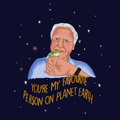 David Attenborough Greeting Card