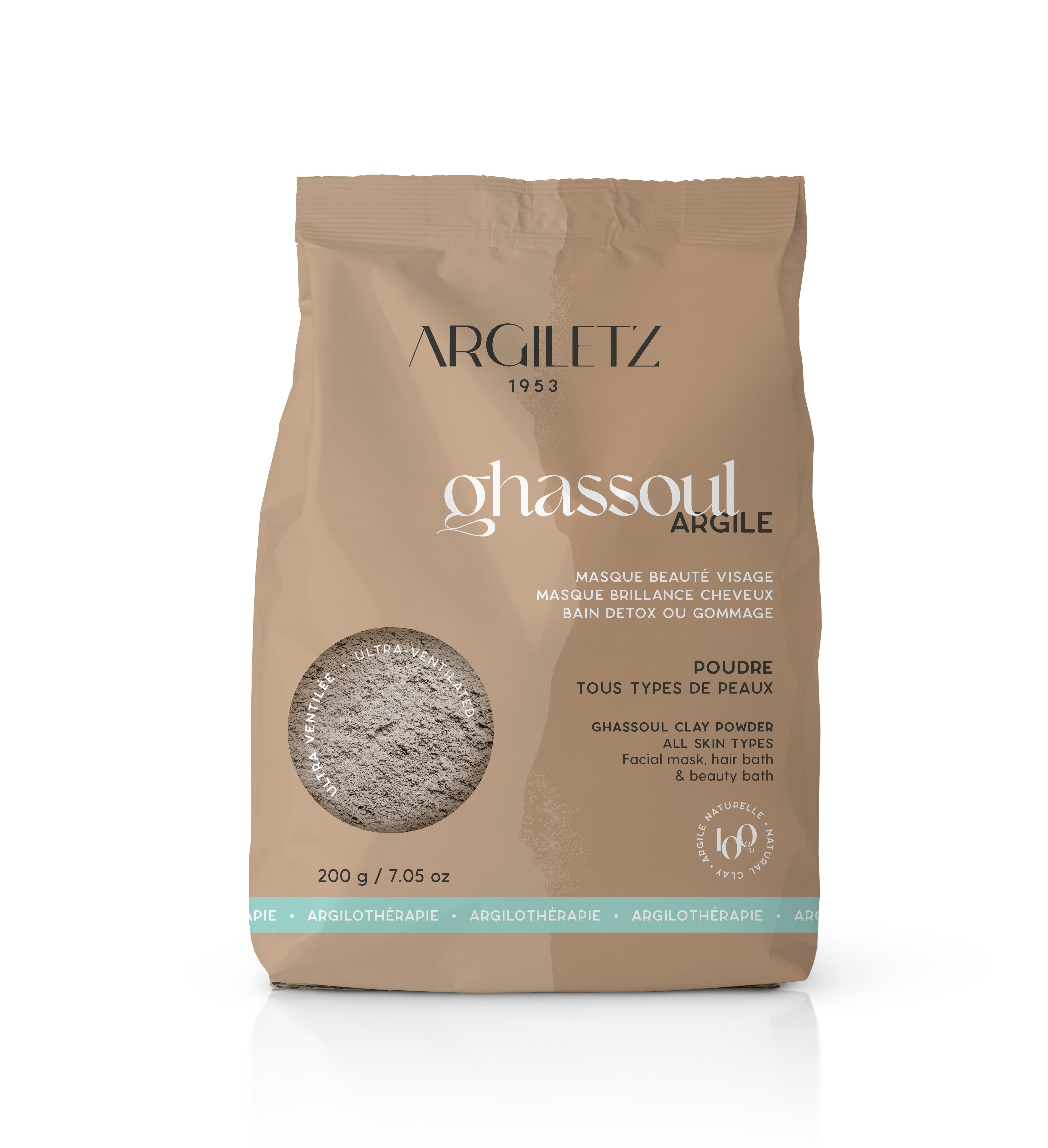 Argilla Ghassoul ultra ventilata 200gr maschere viso per tutti i tipi di pelle cura dei capelli