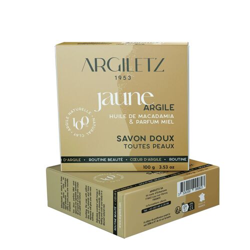 Savon Doux et Apaisant au miel et à l'argile jaune- 100 g