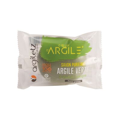 Fragancia de colonia de jabón de arcilla verde purificante