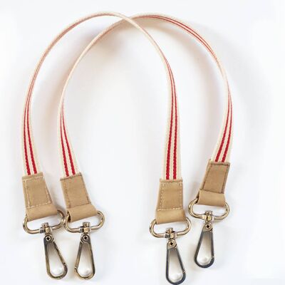 Red & white straps - NENA