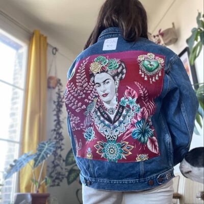 Pink Frida denim jacket