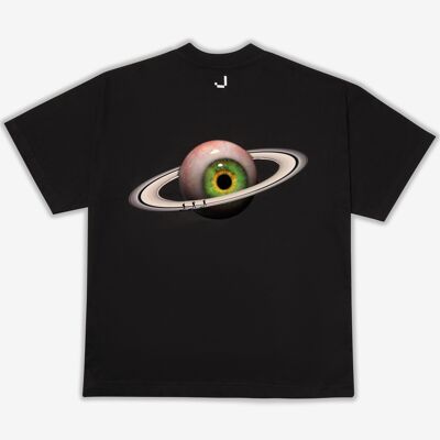Camiseta "Ojo del planeta" - Negro