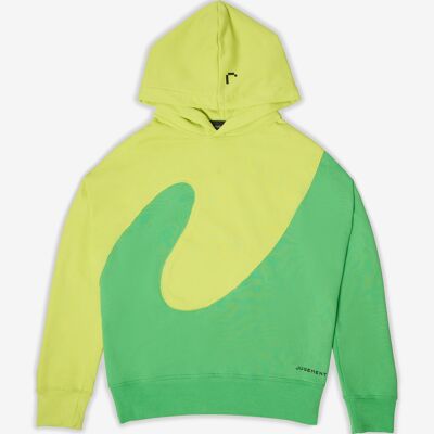 Sweat à capuche - Wave Hoodie "Citron vert"