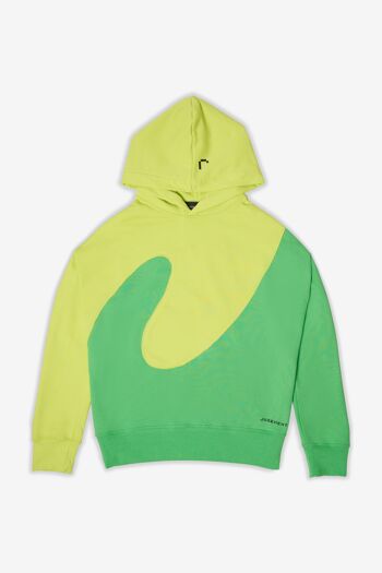 Sweat à capuche - Wave Hoodie "Citron vert"