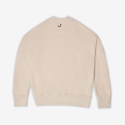 Crewneck Sweatshirt - Beige Sweater