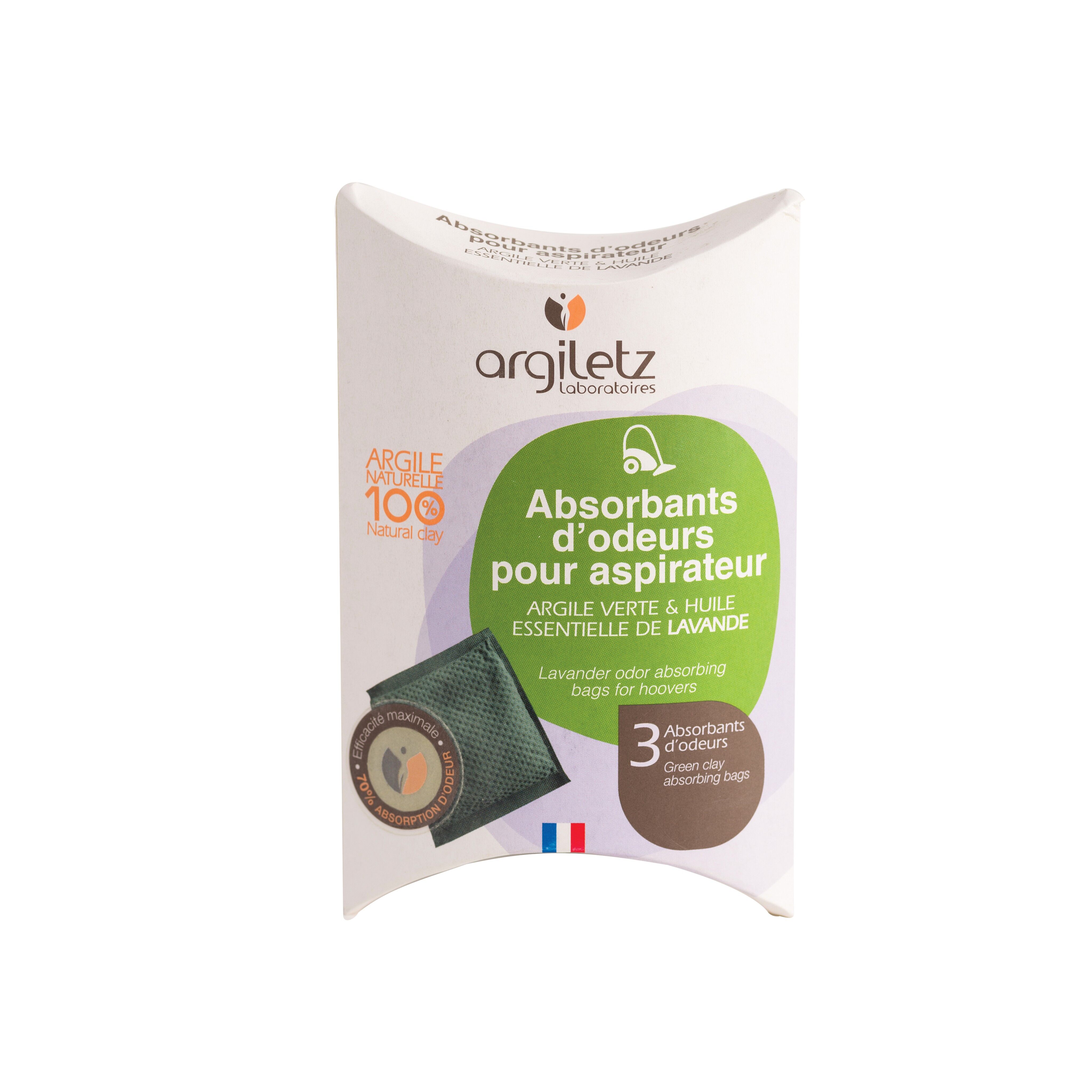 Sachet absorbant d'odeur pour aspirateur à la lavande-75 g
