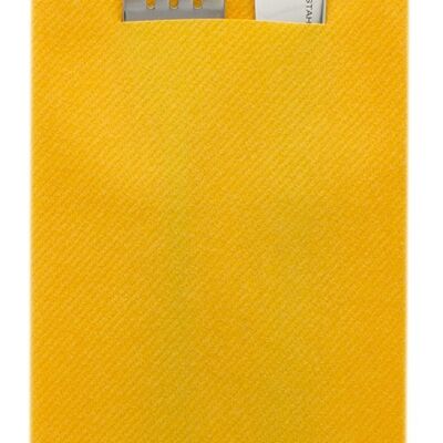 Disposable cutlery napkin curry/orange made of Linclass® Airlaid 40 x 40 cm, 12 pieces