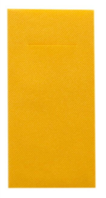 Couverts jetables serviette curry/orange en Linclass® Airlaid 40 x 40 cm, 12 pièces 2