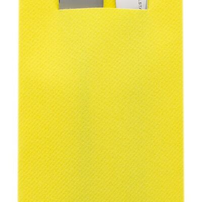 Serviette de table jetable jaune en Linclass® Airlaid 40 x 40 cm, 12 pièces