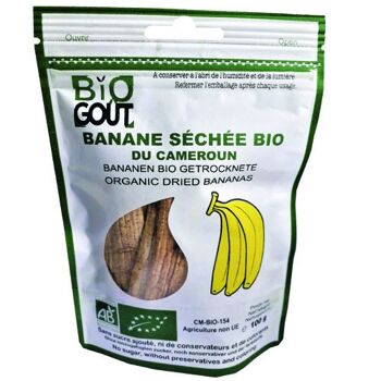 Banane séchée bio, sans sucre ajouté, sans conservateur - 100g 2