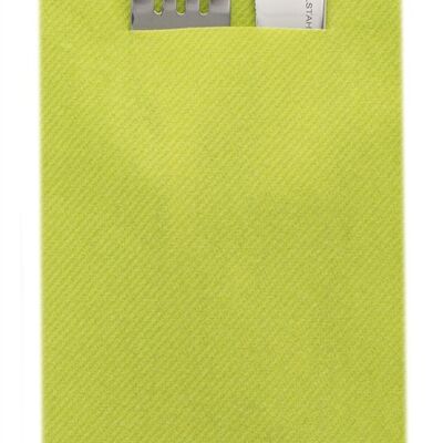 Einweg Besteckserviette Kiwi aus Linclass® Airlaid 40 x 40 cm, 12 Stück