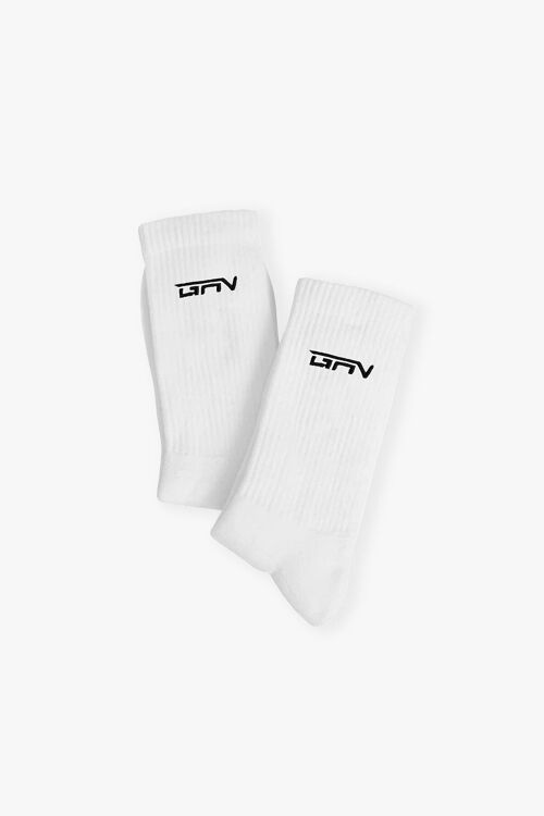 Unisex DNA Socks x3 - Size 5-8 - White
