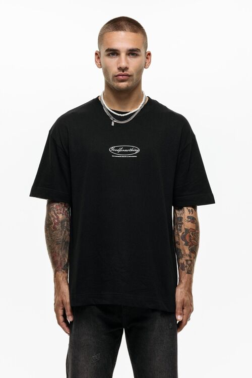 Oversized Oval Black T-shirt