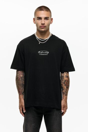T-shirt Ovale Noir Oversize 1