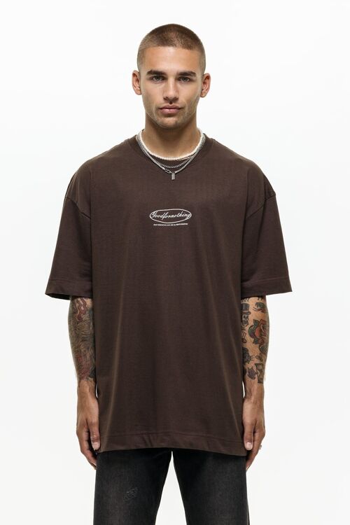 Oversized Oval Brown T-shirt
