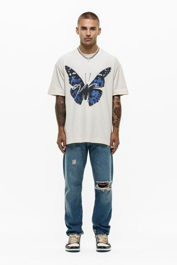 T-shirt crème oversize Twilight Butterfly 3