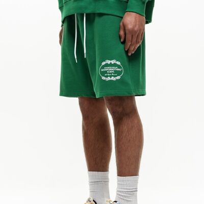 Crest Green Jogger Shorts