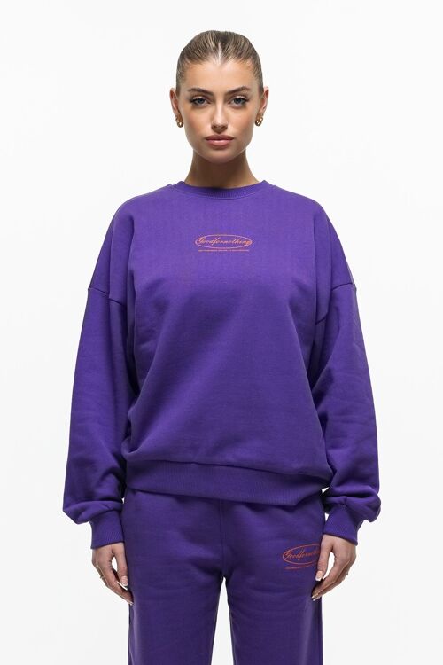 Oval Purple Sweatshirt