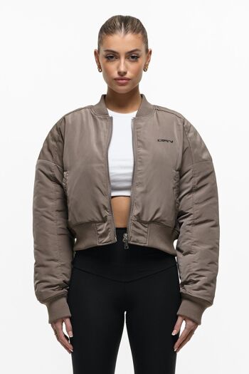 Blouson Bomber ADN Taupe Oversize 1