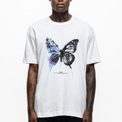 T-shirt Fragment Papillon Ivoire