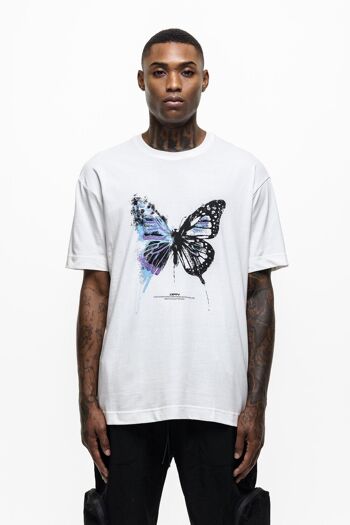 T-shirt Fragment Papillon Ivoire