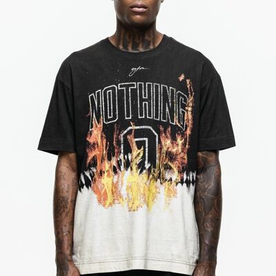 Nichts Flammenbad-Färbungs-T-Shirt