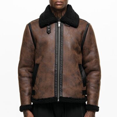 Premium Shearling Brown Jacke