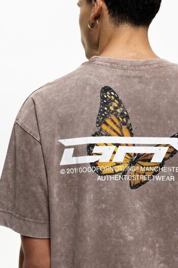 T-shirt ADN Butterfly Stone Wash 3