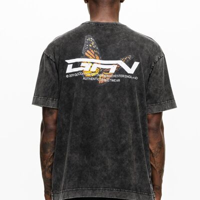 DNA Butterfly Black Wash T-shirt