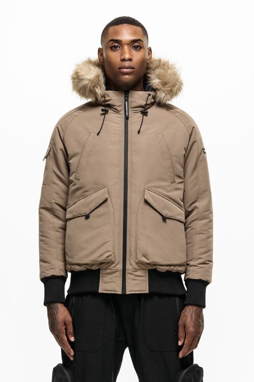 Fortitude Taupe Bomber Parka