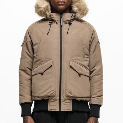 Fortitude Bomber-Parka in Taupe