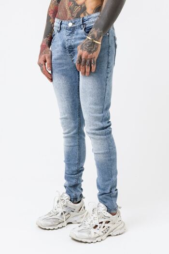 Denim bleu délavé skinny 2