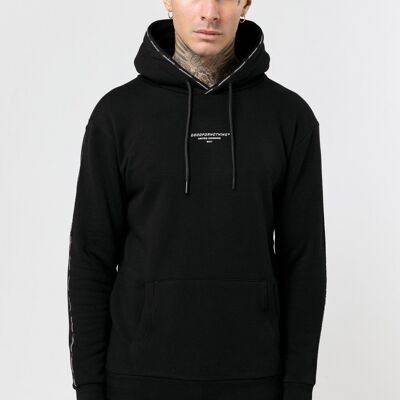 Verfolgen Sie schwarzen Hoodie