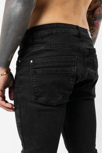 Denim noir déchiré skinny 5