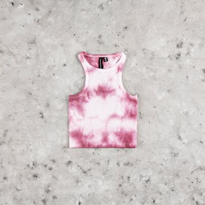 Tie Dye Pink Crop Top