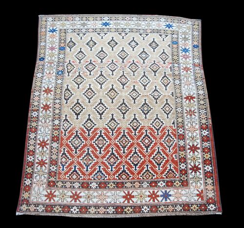Hand made Antique Kazak / Shirvan Caucasic Carpets CM 143x111