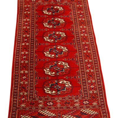 Hand made Antique Bukara Russo Carpets 130x63 CM