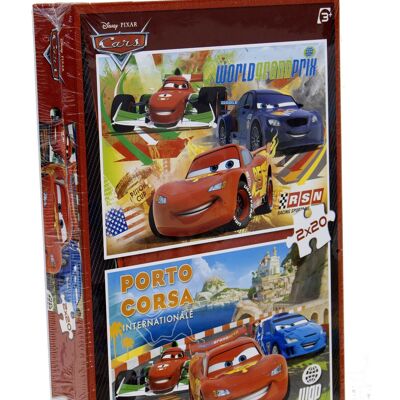 Clementoni Puzzle Cornice 2X20 Pz CARS - MADE IN ITALY