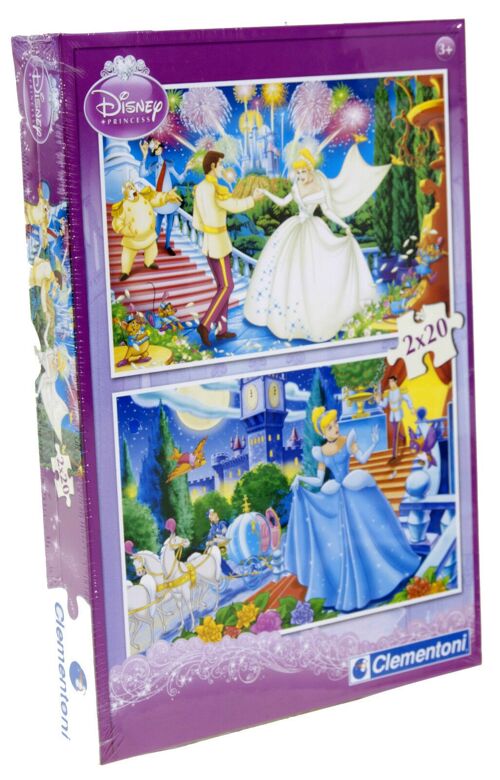 Clementoni Puzzle Cornice 2X20 Pz Princess - MADE IN ITALY