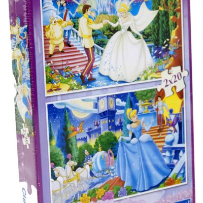 Clementoni Puzzle Cornice 2X20 Pz Princess - MADE IN ITALY