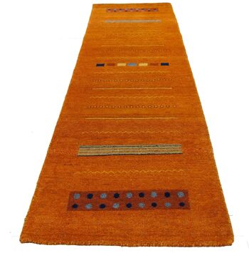 Laine Indienne Moderne Teppich Original Certifié CM 307x86 (Galleriaf 2