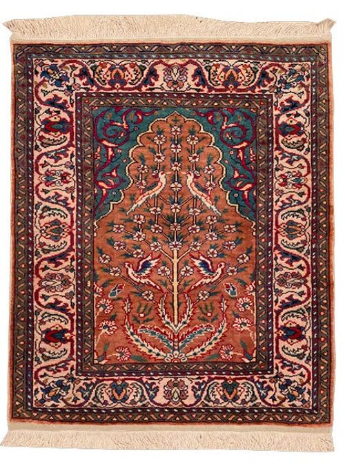 Hereche Istanbul Silk Tappeto Carpet Tapis Teppich Alfombra Rug Tapiet  66X51 CM