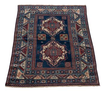 Tapis kazak antiques faits à la main / Shirvna / Derbend Caucasic CM 150x98 1