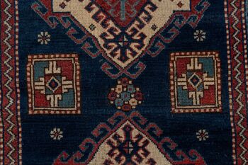 Tapis kazak antiques faits à la main / Shirvna / Derbend Caucasic CM 150x98 4