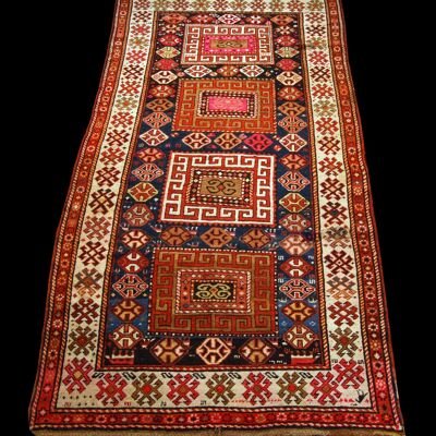 Hand made Antique Kazak Caucasic Carpets CM 270X130