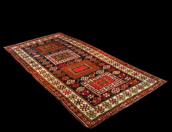 Tapis caucasiques kazakhs anciens faits à la main CM 270X130 4