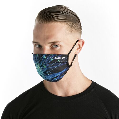 C22 social mask blue